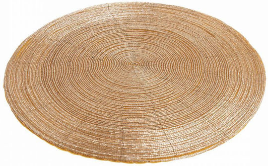 Shine On Suplă D35 Cm Auriu Auriu Sticlă Mărgele Sârmă Interior Velur O Aproximativ 36 Cm