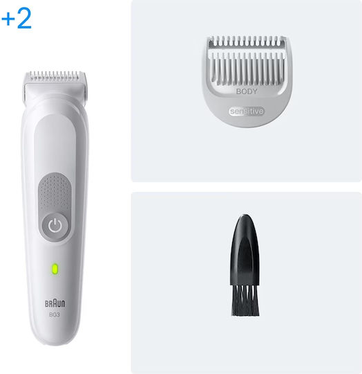 Braun Series 3 BG3500 Ξυριστική Μηχανή Σώματος Επαναφορτιζόμενη