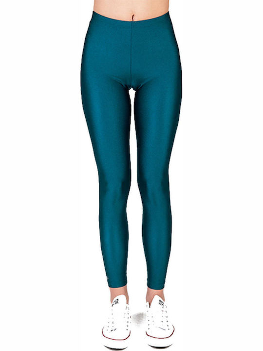 Jacqueline Shiny Women's Long Everyday Legging Shiny Green