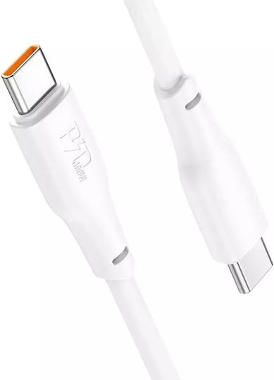Hoco USB 2.0 Kabel USB-C Männlich - USB-C 100W PD Weiß 2m X93