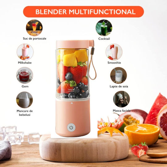 Easy Mix Mixer mit Tritan Kanäta 420 ml Rosa