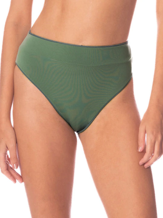 Bikini Set Top & Slip Bottom Eucalyptus Green