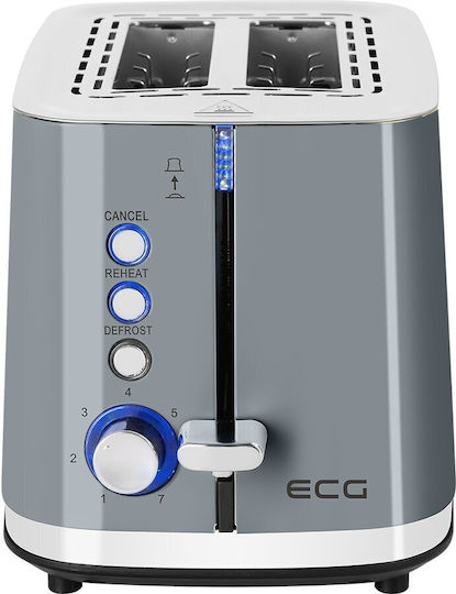 ECG Toaster 2 Schlitze 925W Gray