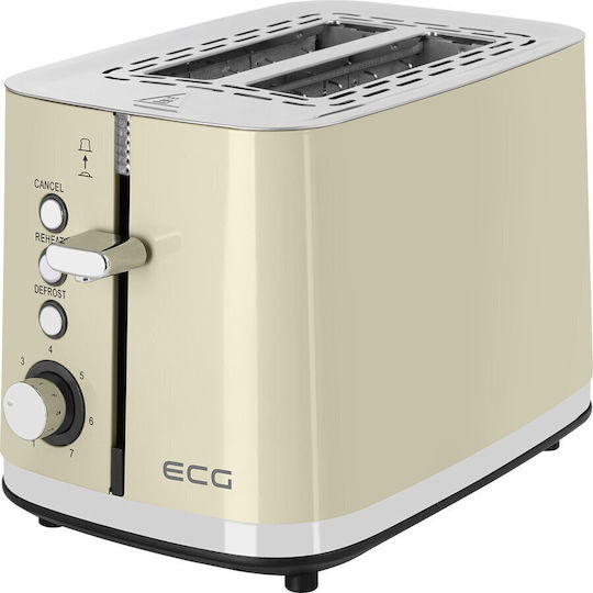 ECG Prăjitor de pâine 2 sloturi 925W Gri