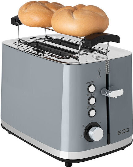 ECG Toaster 2 Schlitze 925W Gray