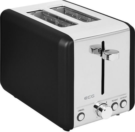 ECG Φρυγανιέρα 2 Θέσεων 925W Μαύρη