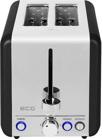 ECG Φρυγανιέρα 2 Θέσεων 925W Μαύρη
