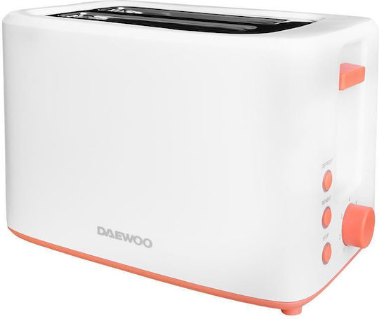 Daewoo Prăjitor de pâine 2 sloturi 900W Alb