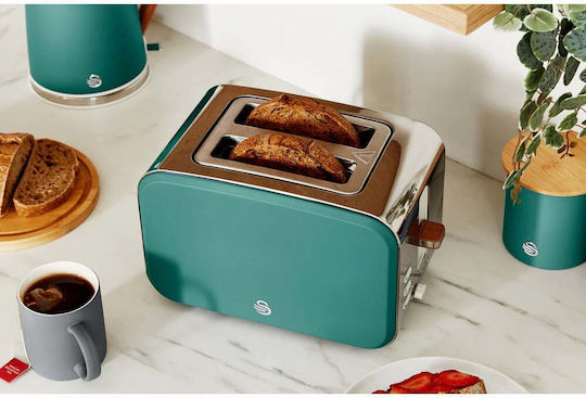 Swan Toaster 2 Schlitze 900W Grün