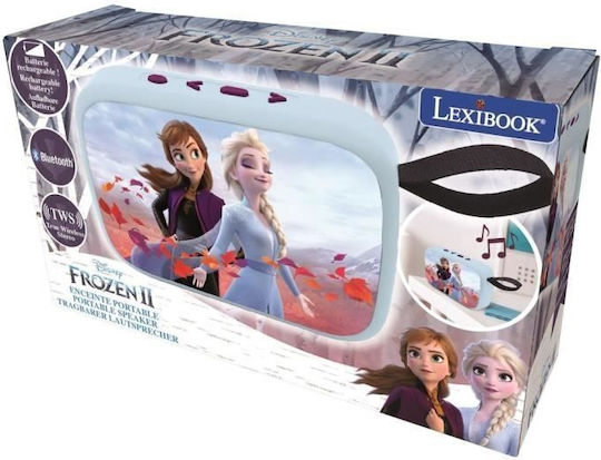 Lexibook Bluetooth Speaker with Radio and Battery Life up to 4 hours Frozen BT018FZ