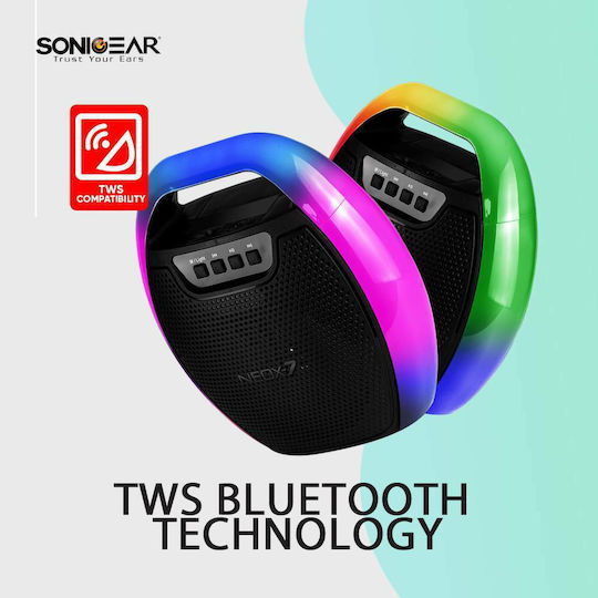 Sonic Gear NEOX7 Ηχείο Bluetooth 5W με Ραδιόφωνο και Διάρκεια Μπαταρίας έως 8 ώρες Μαύρο