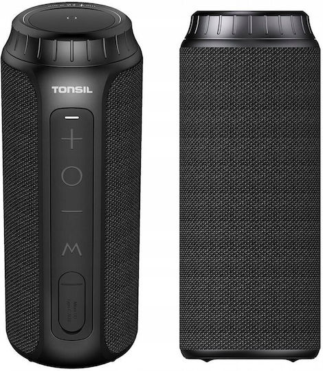 Tonsil Filp 6 Водоустойчиво Bluetooth високоговорител 20W с живот на батерията до 10 часа Черен