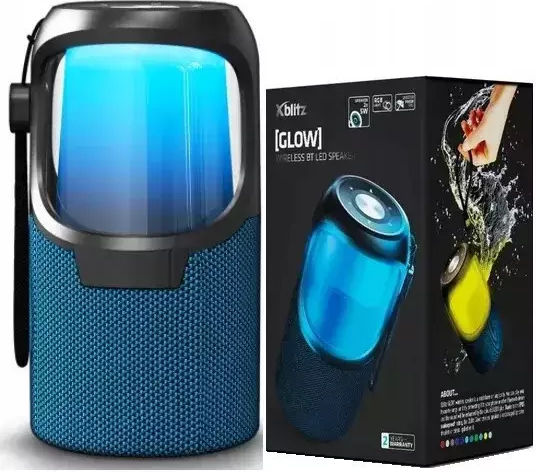 Xblitz Glow Bluetooth Speaker 10W with Battery Life up to 8 hours Blue