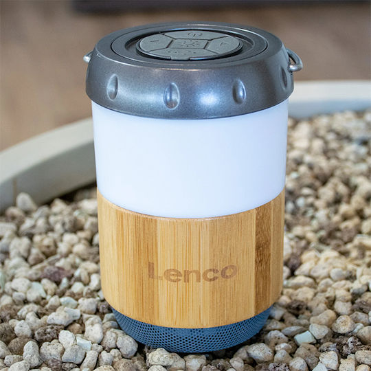 Lenco BTL-030BA Ηχείο Bluetooth 3W με Διάρκεια Μπαταρίας έως 40 ώρες Bamboo-White