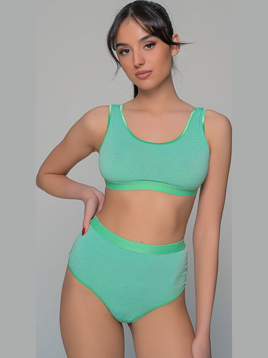 Women's Bra without Padding Lime