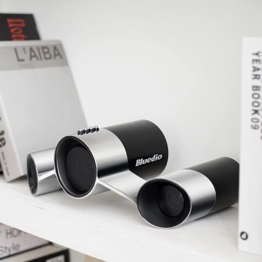 Bluedio US Ηχείο Bluetooth 5W με Διάρκεια Μπαταρίας έως 5 ώρες Black/Silver