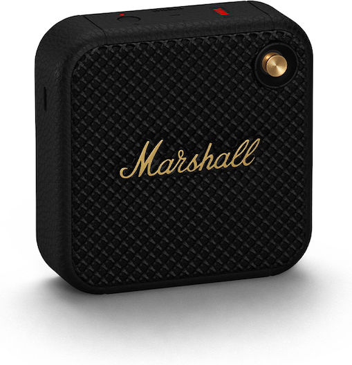 Marshall Willen Αδιάβροχο Ηχείο Bluetooth 10W με Διάρκεια Μπαταρίας έως 15 ώρες Black and Brass