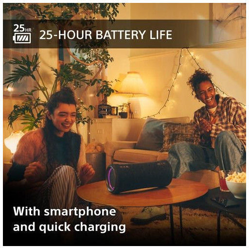 Sony SRS-XG300 Водоустойчиво Bluetooth високоговорител 17W с живот на батерията до 25 часа Черен