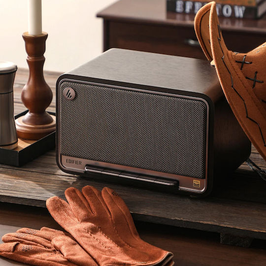 Edifier D32 Bluetooth Speaker 60W with Battery Life up to 12 hours Black Walnut