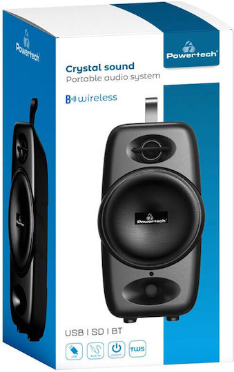Powertech Bluetooth Speaker 10W with Battery Life up to 4 hours Black PT-987