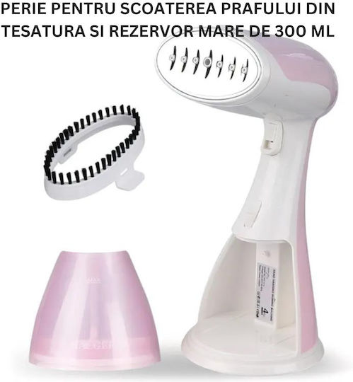 Aparat de călcat cu abur pentru haine de Mână 1500W cu rezervor 300ml Alb