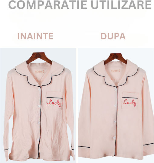 Aparat de călcat cu abur pentru haine de Mână 1500W cu rezervor 300ml Alb