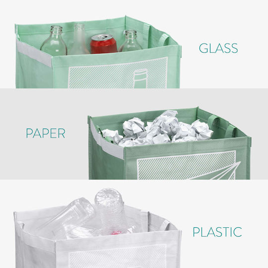 Navaris Verschiedene Haushaltsartikel Set Aus 3 Recyclingbeuteln Grün Hellgrün Grau 55818.01 Navaris Verschiedene Haushaltsartikel Set Aus 3 Recyclingbeuteln Grün Hellgrün Grau 55818.01