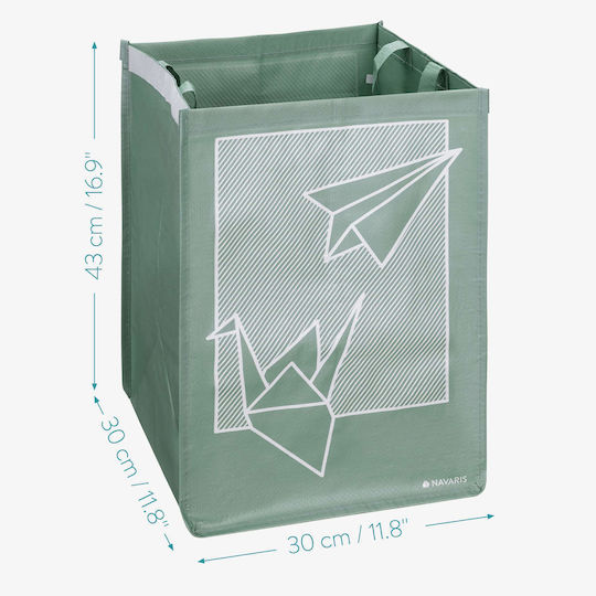 Navaris Set 3 Sacii De Reciclare Verde Deschis Verde Gri 55818.01
