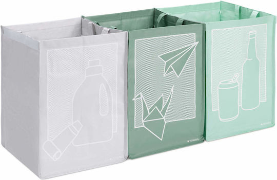 Navaris Set 3 Sacii De Reciclare Verde Deschis Verde Gri 55818.01