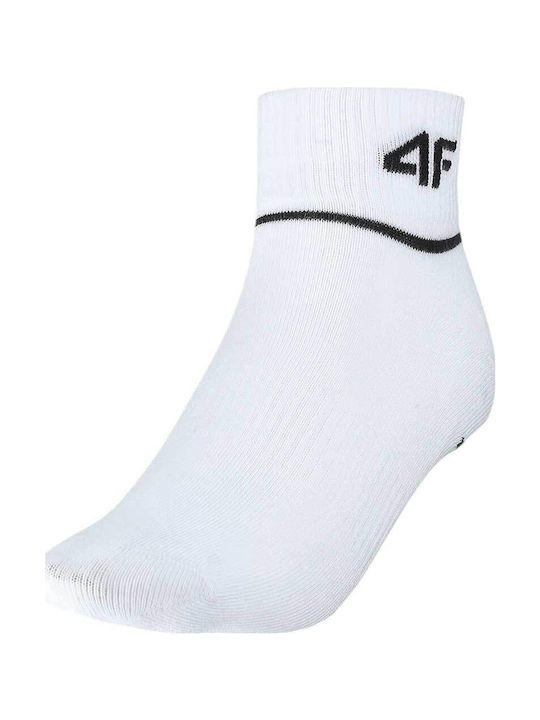 4F Athletic Socks White