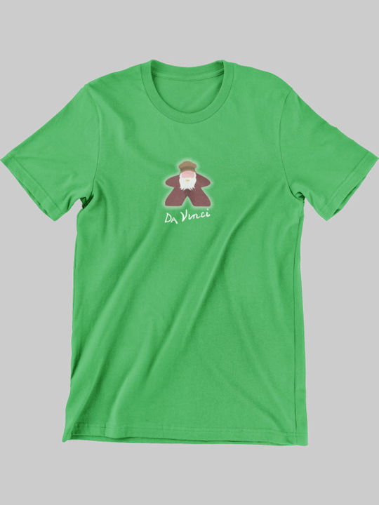 Da Vinci Meeple Kids Short-sleeved T-shirt White