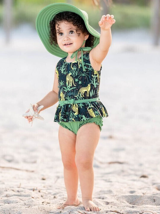 Ruffle Butts Kinder Badeanzug Einteilig Green