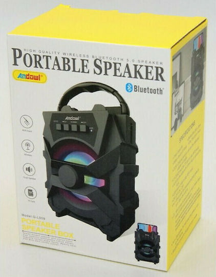 Andowl Q-L009 Bluetooth Speaker 5W with Radio and Battery Life up to 4 hours Black
