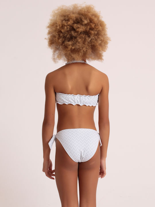Swan By Diver Kinder Badebekleidung Bikini Set 202-82272 Weiß