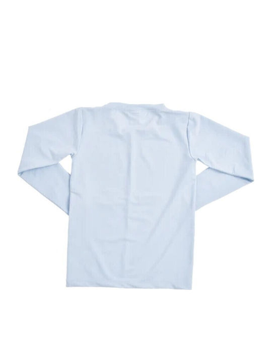 Swim Essentials Long Sleeve Sunscreen Rashguard Protection UPF50+ Light Blue