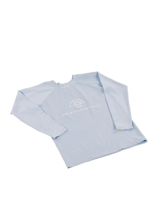 Swim Essentials Long Sleeve Sunscreen Rashguard Protection UPF50+ Light Blue