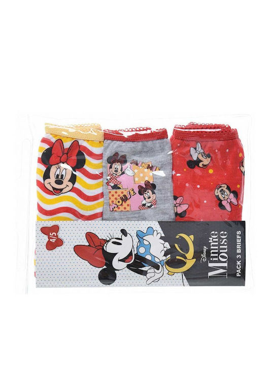 Disney Set 3 Παιδικά Κυλοτάκια Πολύχρωμο