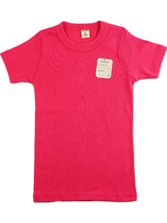 Trendy Kids Kids' Undershirt Short-sleeved Fuchsia