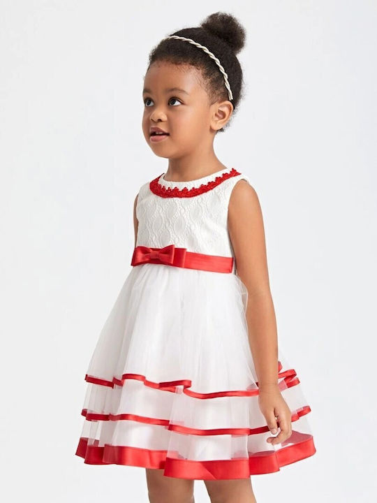 Meng Baby Kinderkleid White