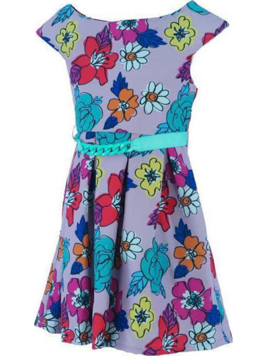 Mamma Natura Children's Dress Floral Nude