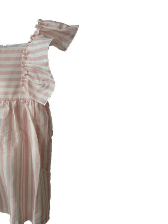 Grammy Kinderkleid Ροζ/ Λευκό