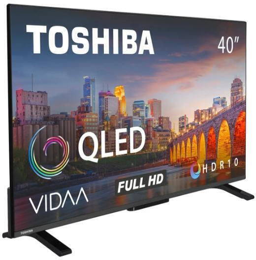 Toshiba Smart Τηλεόραση 40" 4K UHD QLED QV2F HDR (2024) 40QV2F63DG
