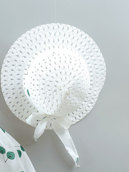 Girls Dress Green White Hat