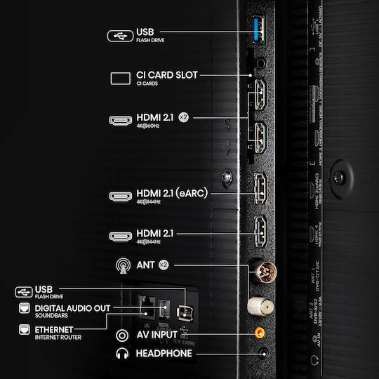 Hisense Smart Τηλεόραση 75" 4K UHD Mini LED U8N HDR (2024) 75U8NQ