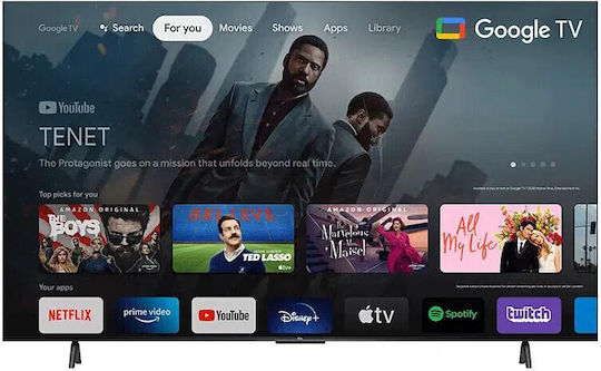 TCL Smart Τηλεόραση 75" 4K UHD LED P635 HDR (2022) 75P635