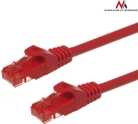 Maclean Energy U/UTP Cat.6 (Gigabit) Καλώδιο Δικτύου Ethernet 3m Κόκκινο