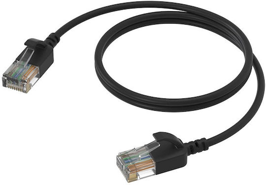 Procab U/UTP Cat.6 (Gigabit) Cablu De Rețea Ethernet 1m Negru