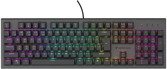 Genesis Thor 303 TKL Gaming Mechanical Keyboard with Outemu Brown switches and RGB lighting (English US)