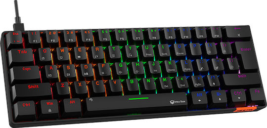 Meetion MK005BT Wireless Gaming Mechanical Keyboard 60% with Outemu Blue switches and RGB lighting (English US)