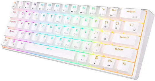 Royal Kludge RK61 Wireless Gaming Mechanical Keyboard with RGB lighting (English US) White